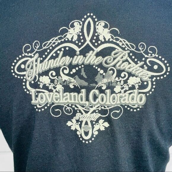 NWT Harley Davidson Black Thunder Mountain Tee - Large - Picture 7 of 15